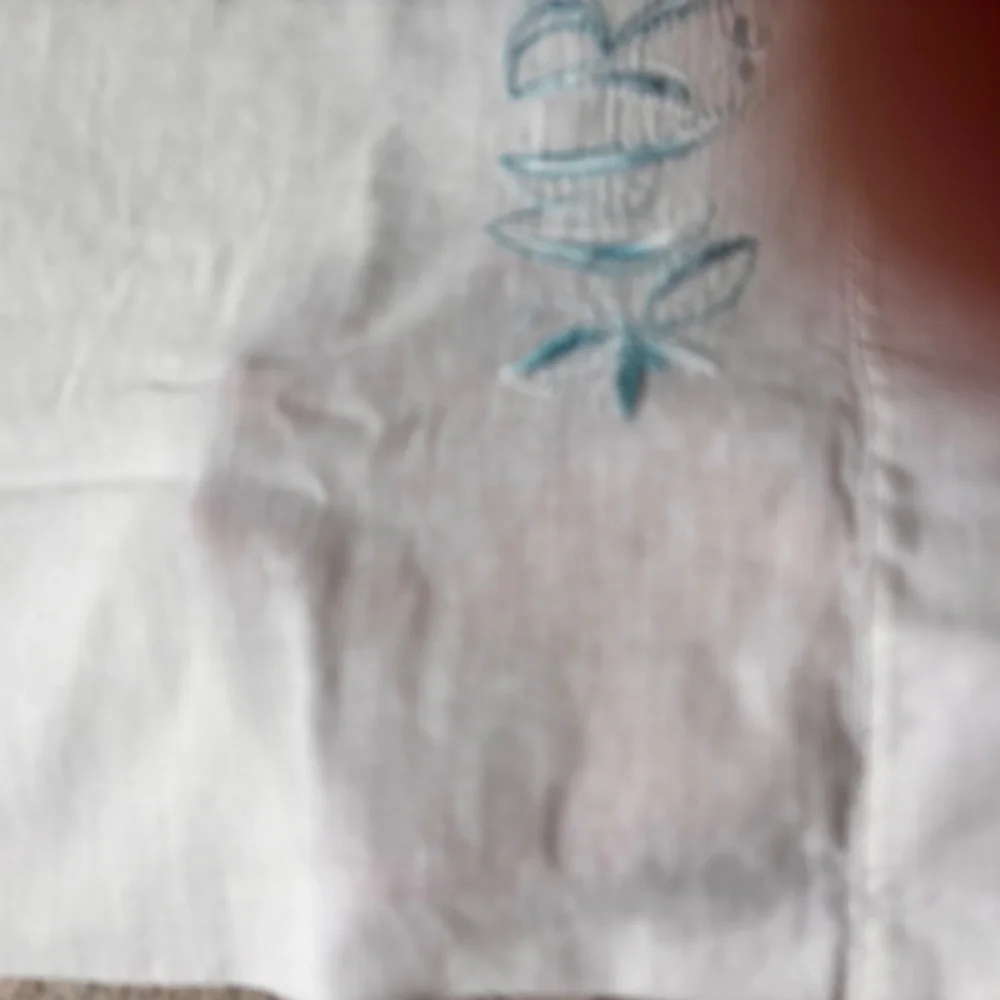 Vintage embroidered blue 